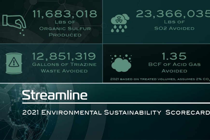 Environmental Sustainability Scorecard 2021 – VALKYRIE® H2S Treating System Delivers Environmental Performance