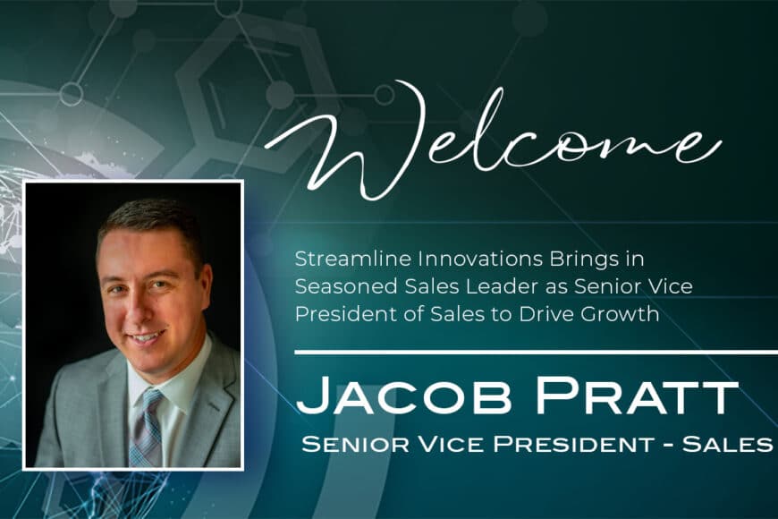 Streamline Innovations Brings in Seasoned Sales Leader as Senior Vice President of Sales to Drive Growth